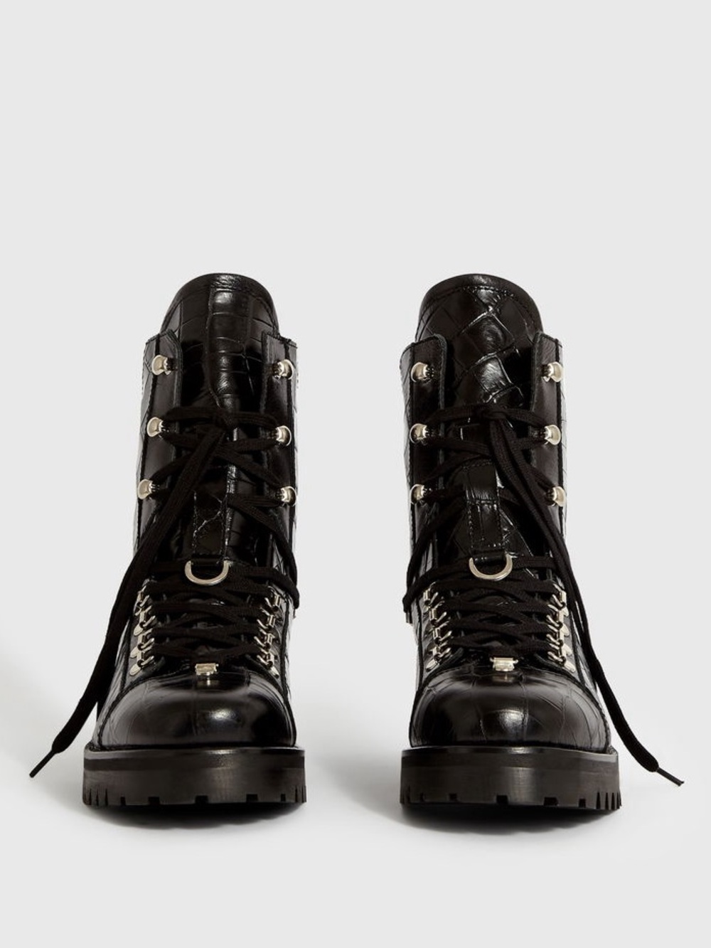 AllSaints Franca Lace Up Boots NEW WITH TAGS🖤make me an offer!! - Picture 7 of 8